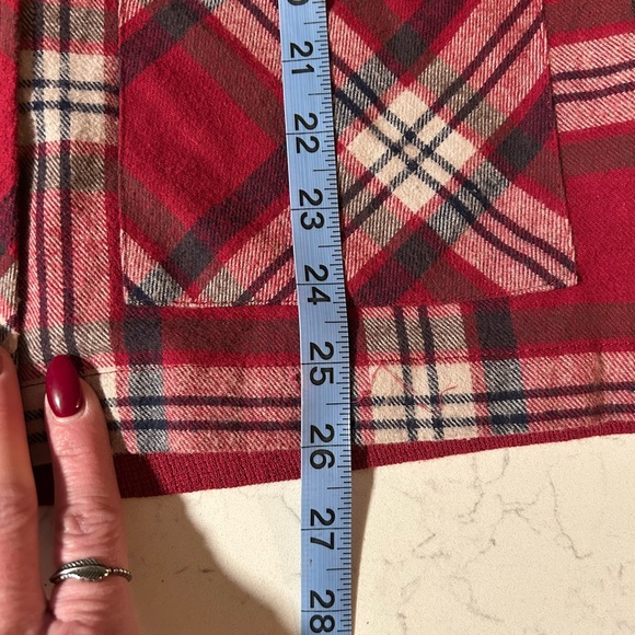 Like New Blu Pepper Aztec Embroidered Plaid Flannel Women’s Vest Size Medium - Picture 14 of 16